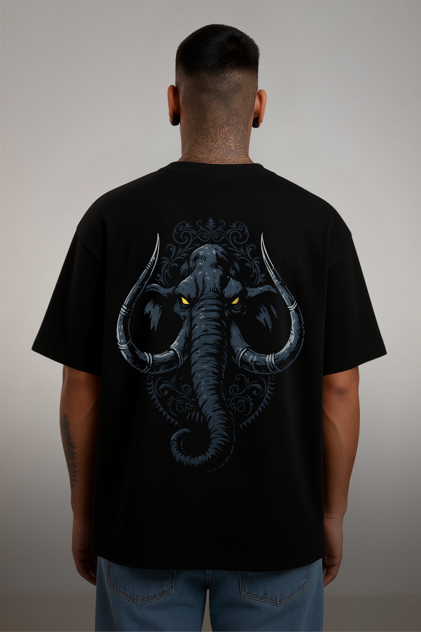Grey Titan oversized Fit T-shirt