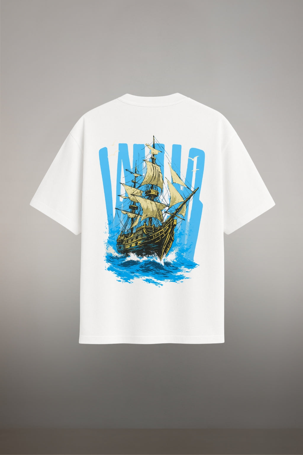 Sailing Ship Oversized Fit T-Shirt